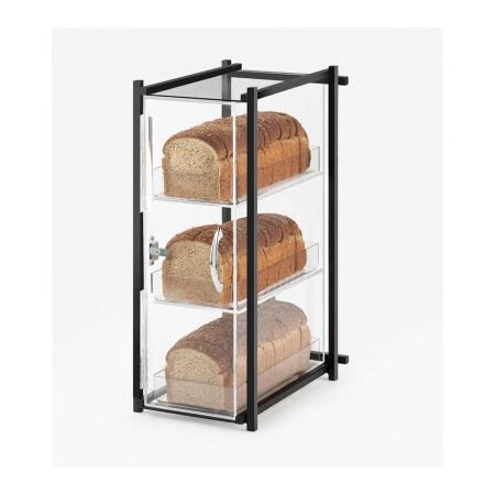 Cal-Mil Cal-Mil One by One Bread Case 9-1/2"W x 14-1/2"D x 19-3/4"H Black 1155-13